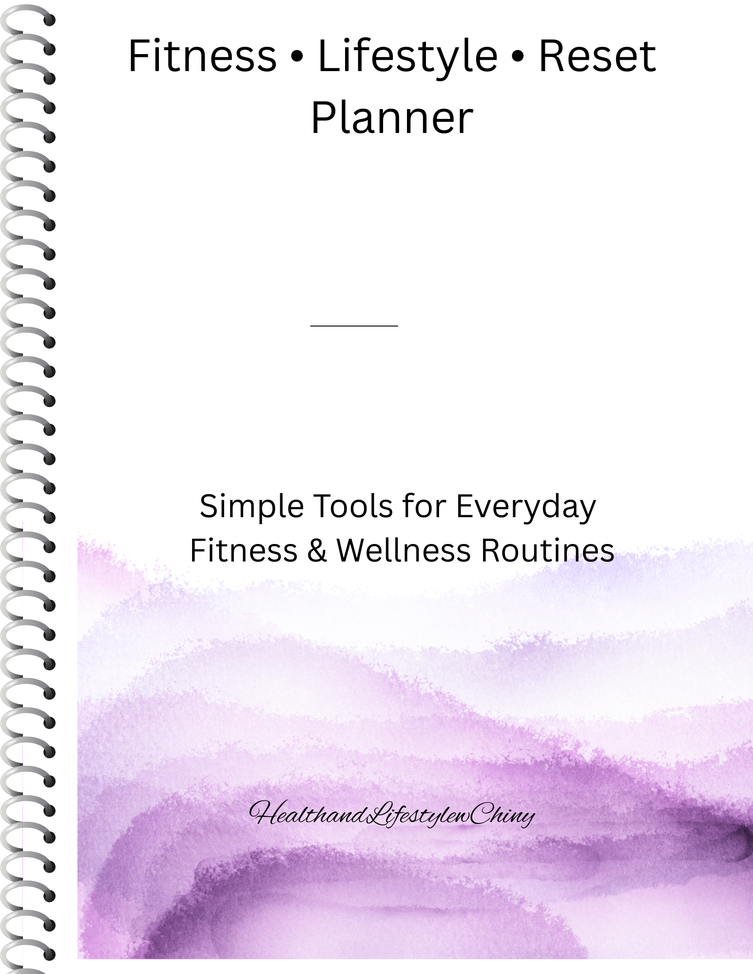 Fitness • Lifestyle • Reset Planner - HealthandlifestylewChiny