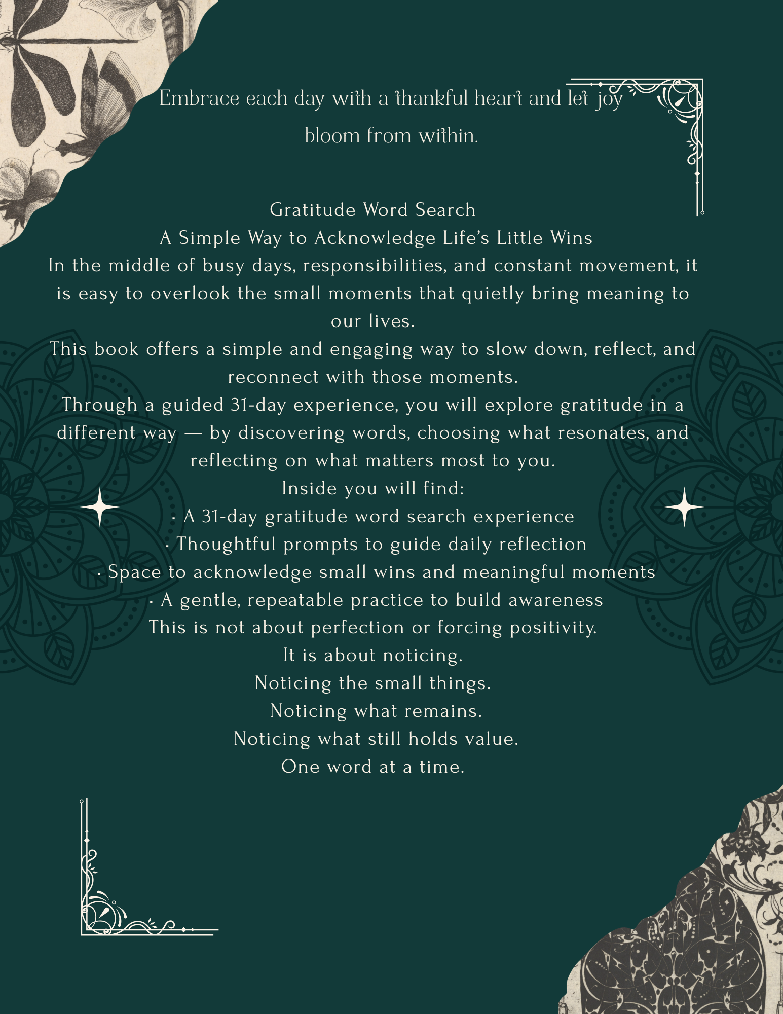 31-Day Gratitude Word Search – Mindful Activity & Reflection Workbook (105 Pages) - HealthandlifestylewChiny