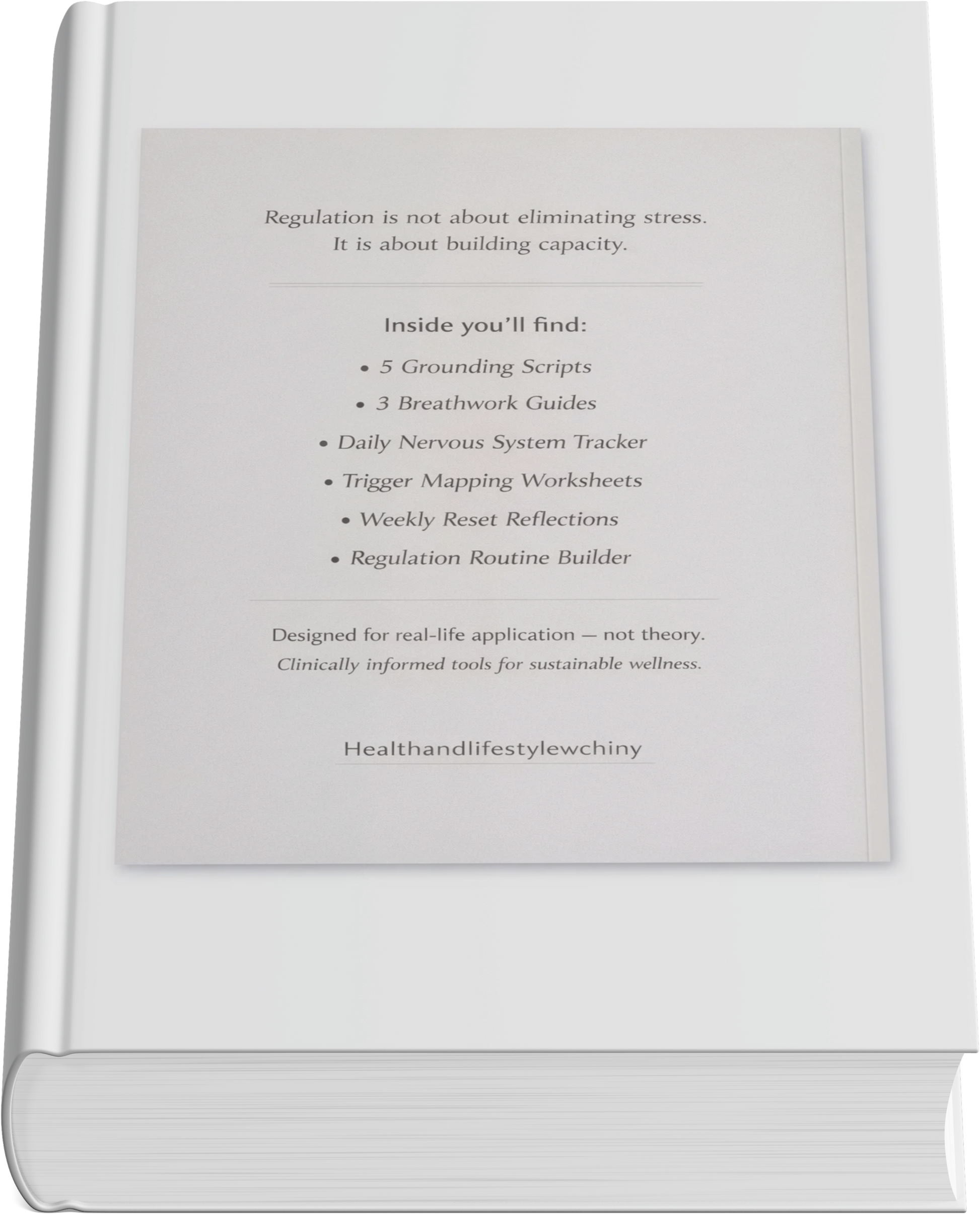 Nervous System Reset Toolkit: Emotional Regulation and Stress Recovery Workbook - HealthandlifestylewChiny