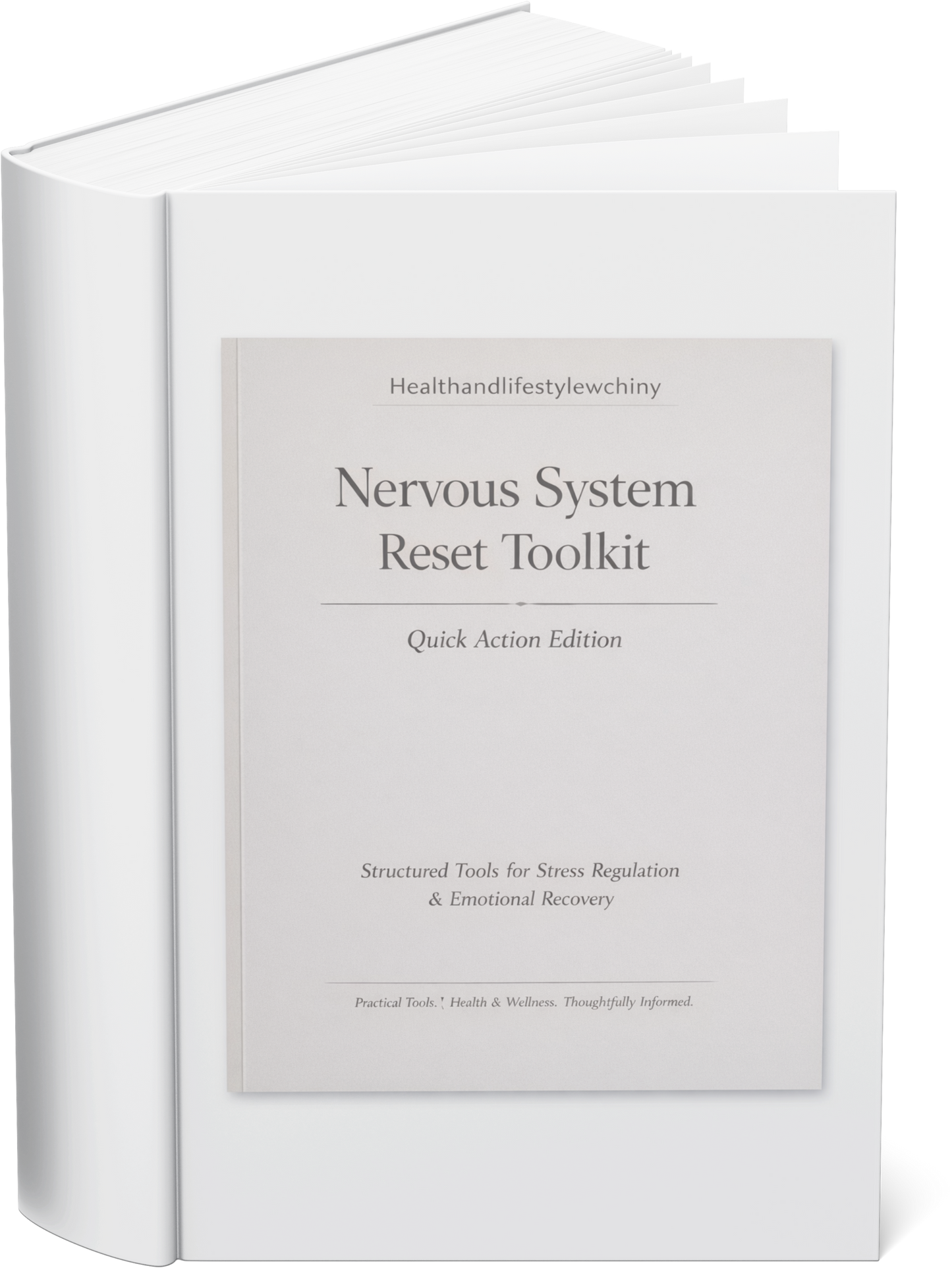 Nervous System Reset Toolkit: Emotional Regulation and Stress Recovery Workbook - HealthandlifestylewChiny