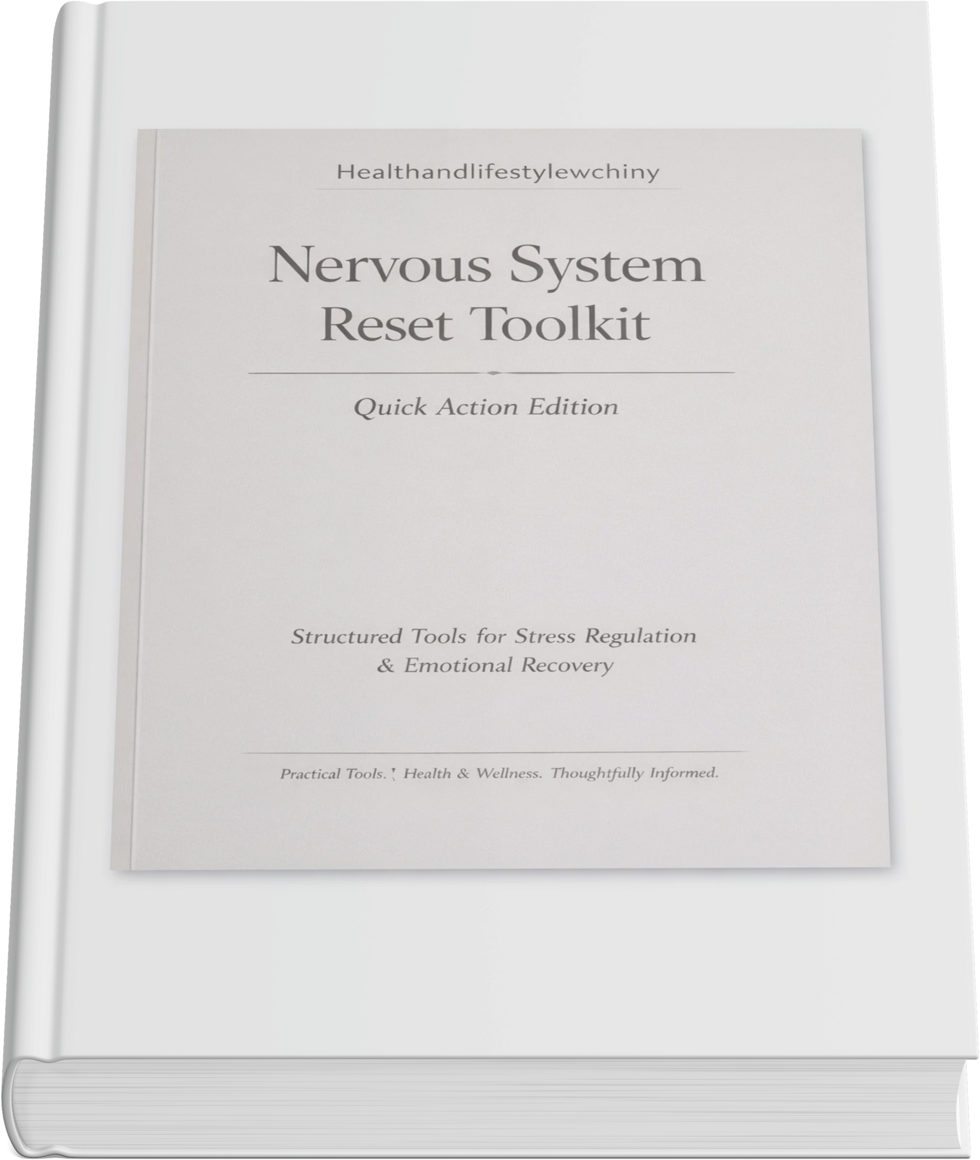 Nervous System Reset Toolkit: Emotional Regulation and Stress Recovery Workbook - HealthandlifestylewChiny