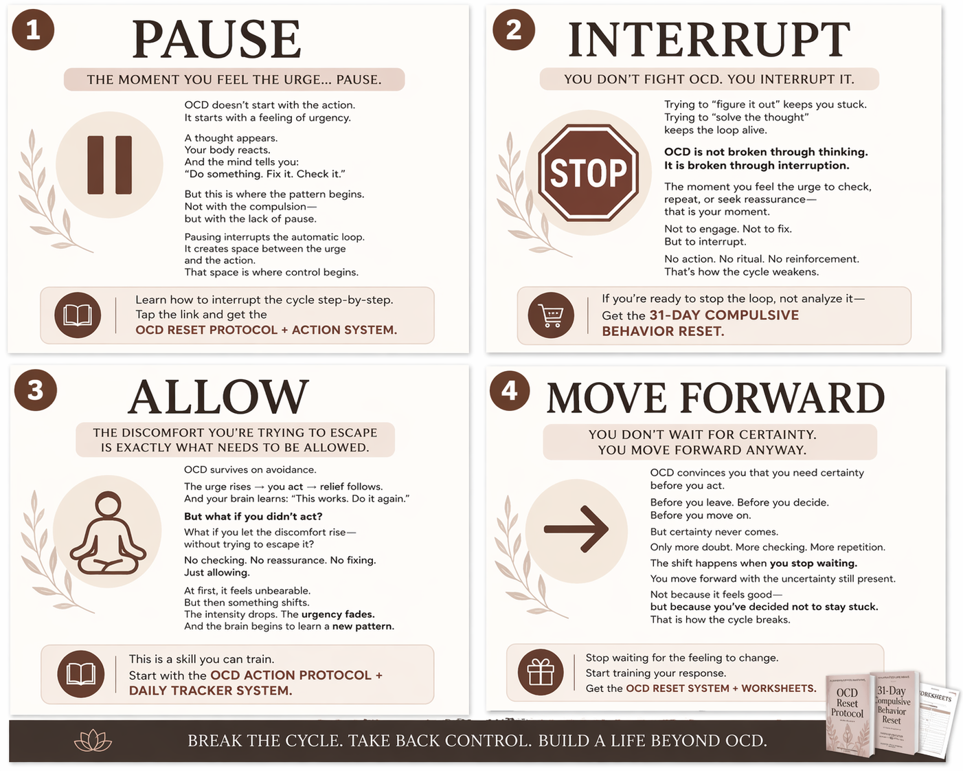 OCD Behavior Pattern Interruption Protocol – 31-Day Compulsive Behavior Reset - HealthandlifestylewChiny
