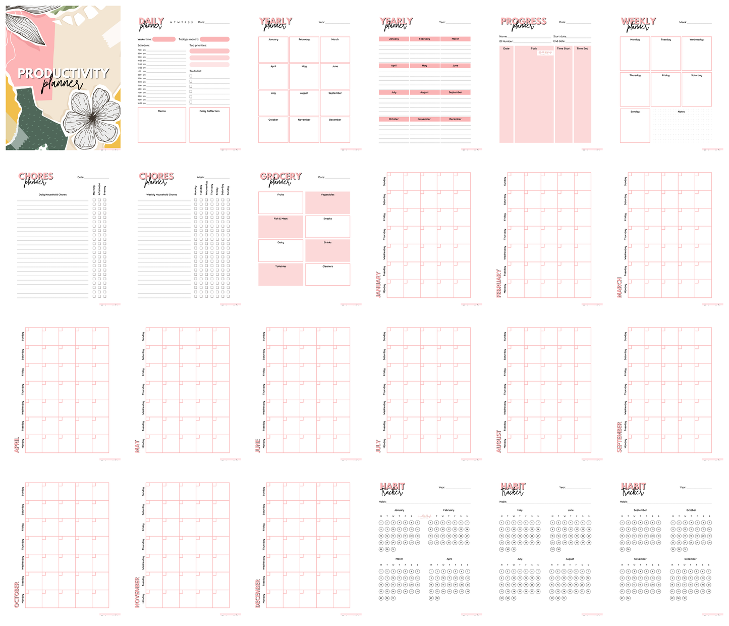 Productivity Planner – Structured Focus System - HealthandlifestylewChiny