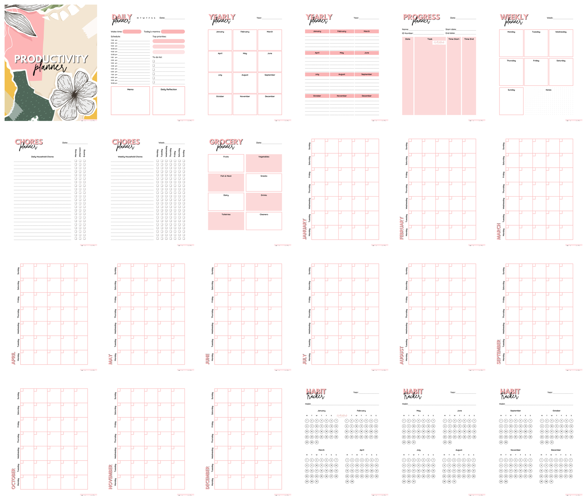 Productivity Planner – Structured Focus System - HealthandlifestylewChiny