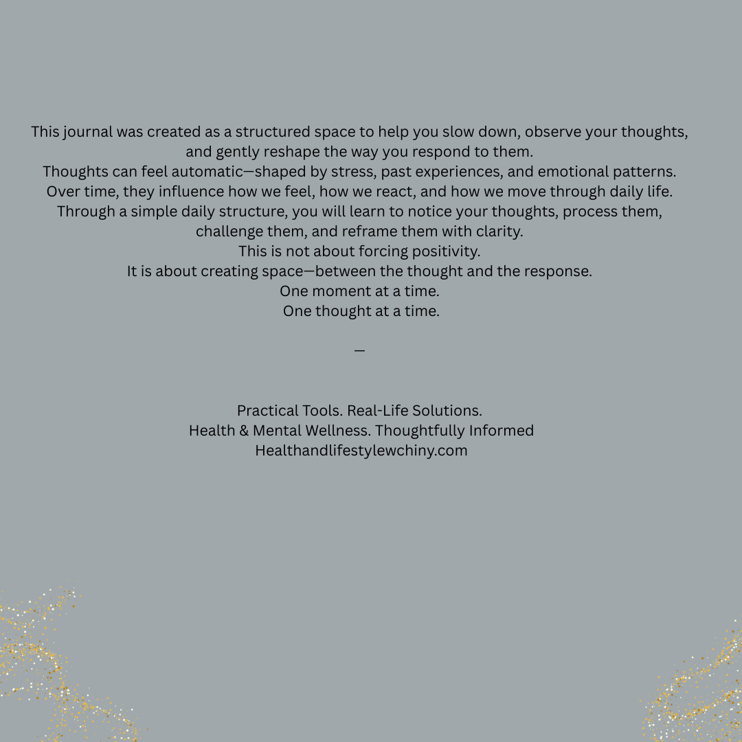 Reframe My Thoughts Workbook – Stop Overthinking & Reset Your Mind (Printable) - HealthandlifestylewChiny