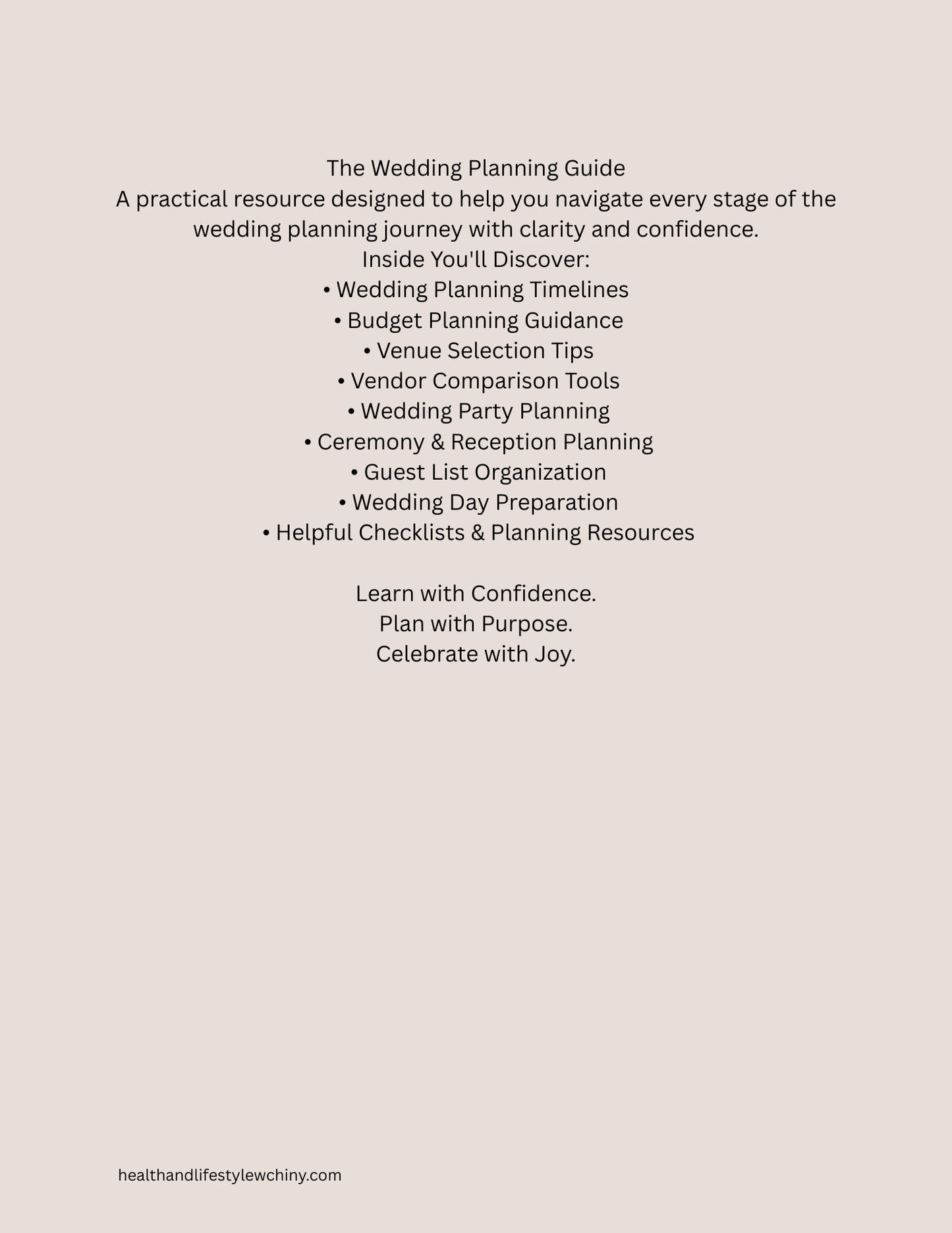 The Wedding Planning Guide