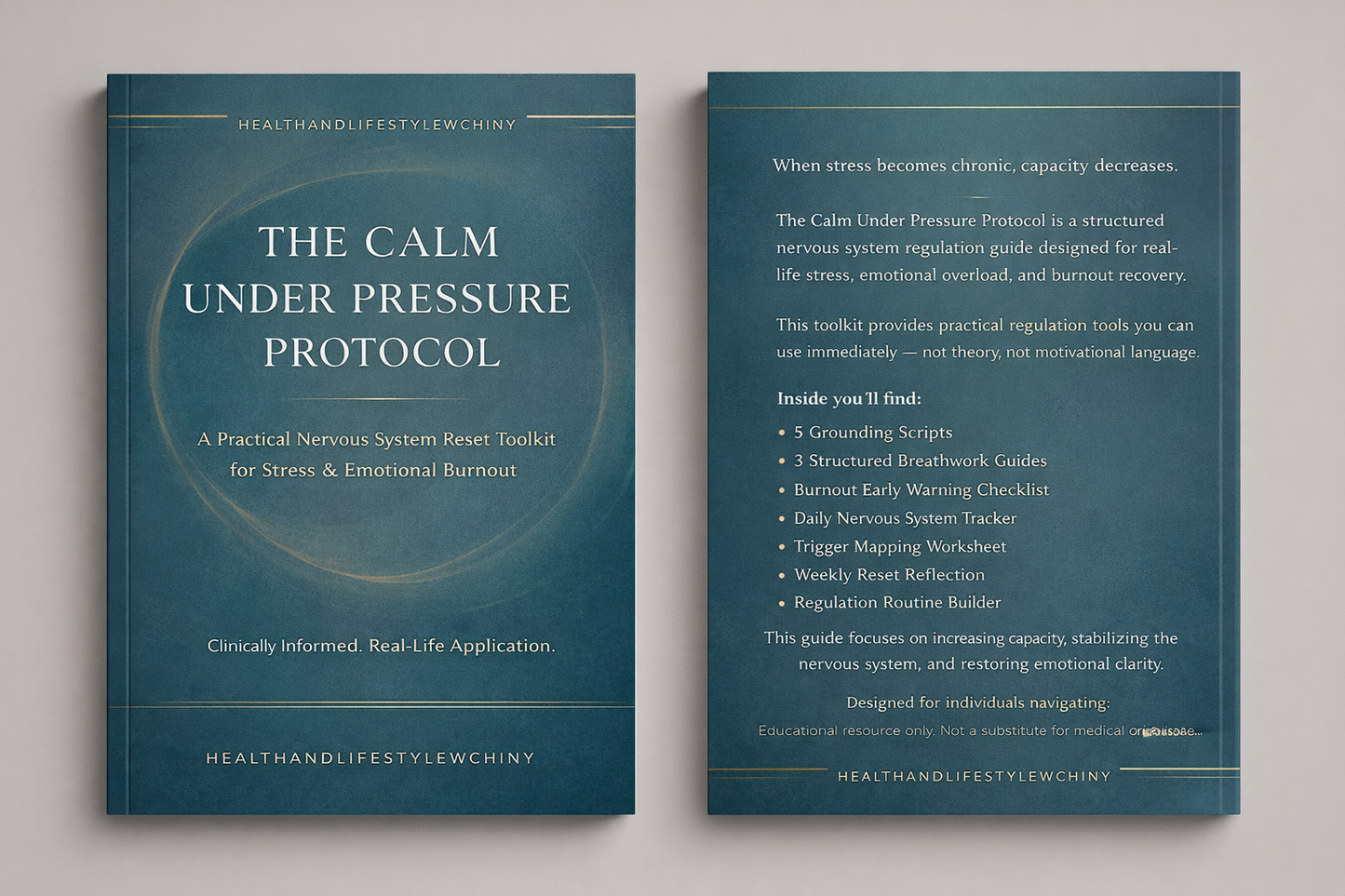 The Calm Under Pressure Protocol (Digital Nervous System Reset Toolkit) - HealthandlifestylewChiny