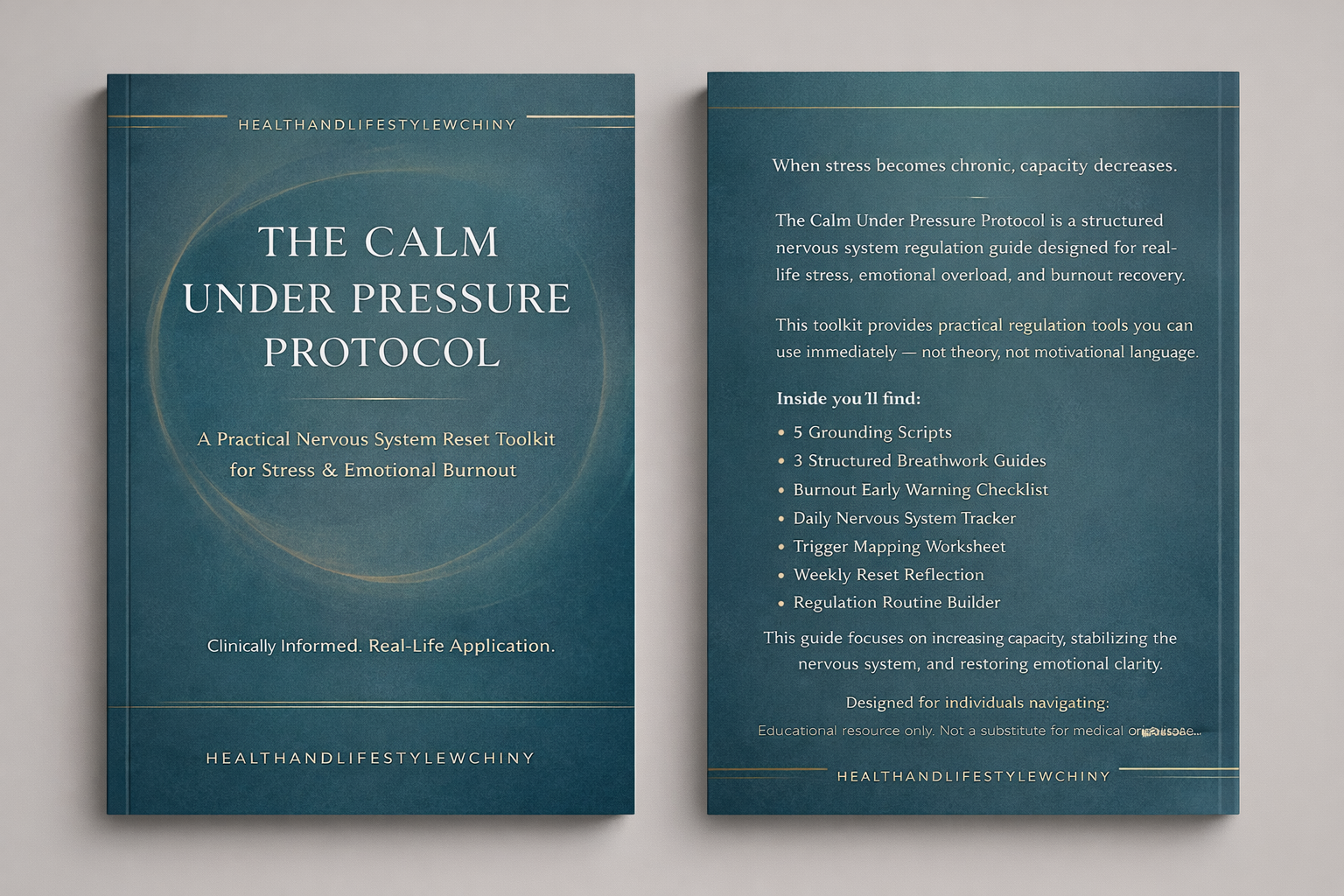 The Calm Under Pressure Protocol (Digital Nervous System Reset Toolkit) - HealthandlifestylewChiny