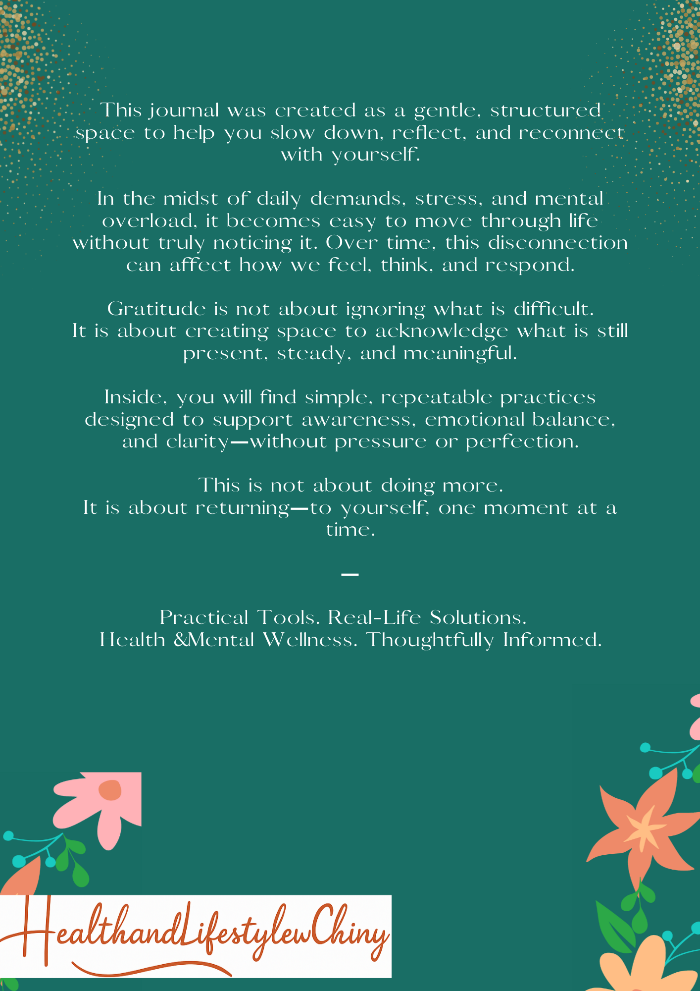 3-Year Undated Daily Gratitude Journal: A Gentle Practice for Awareness, Presence & Inner Stability - HealthandlifestylewChiny
