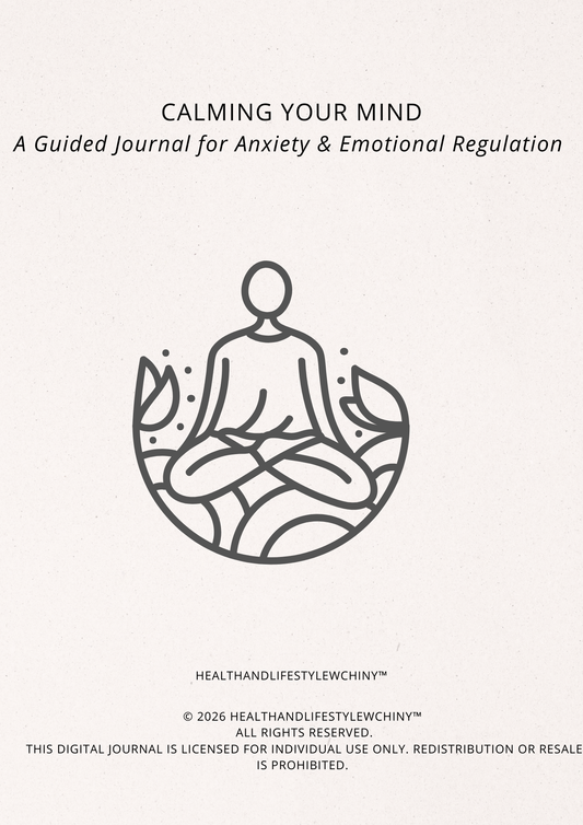 Calming Your Mind: A Guided Journal for Anxiety & Emotional Regulation - HealthandlifestylewChiny