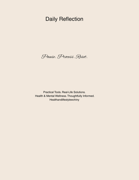 Daily Reflection Journal – Mental Clarity, Emotional Awareness &amp; Daily Reset Tool - HealthandlifestylewChiny