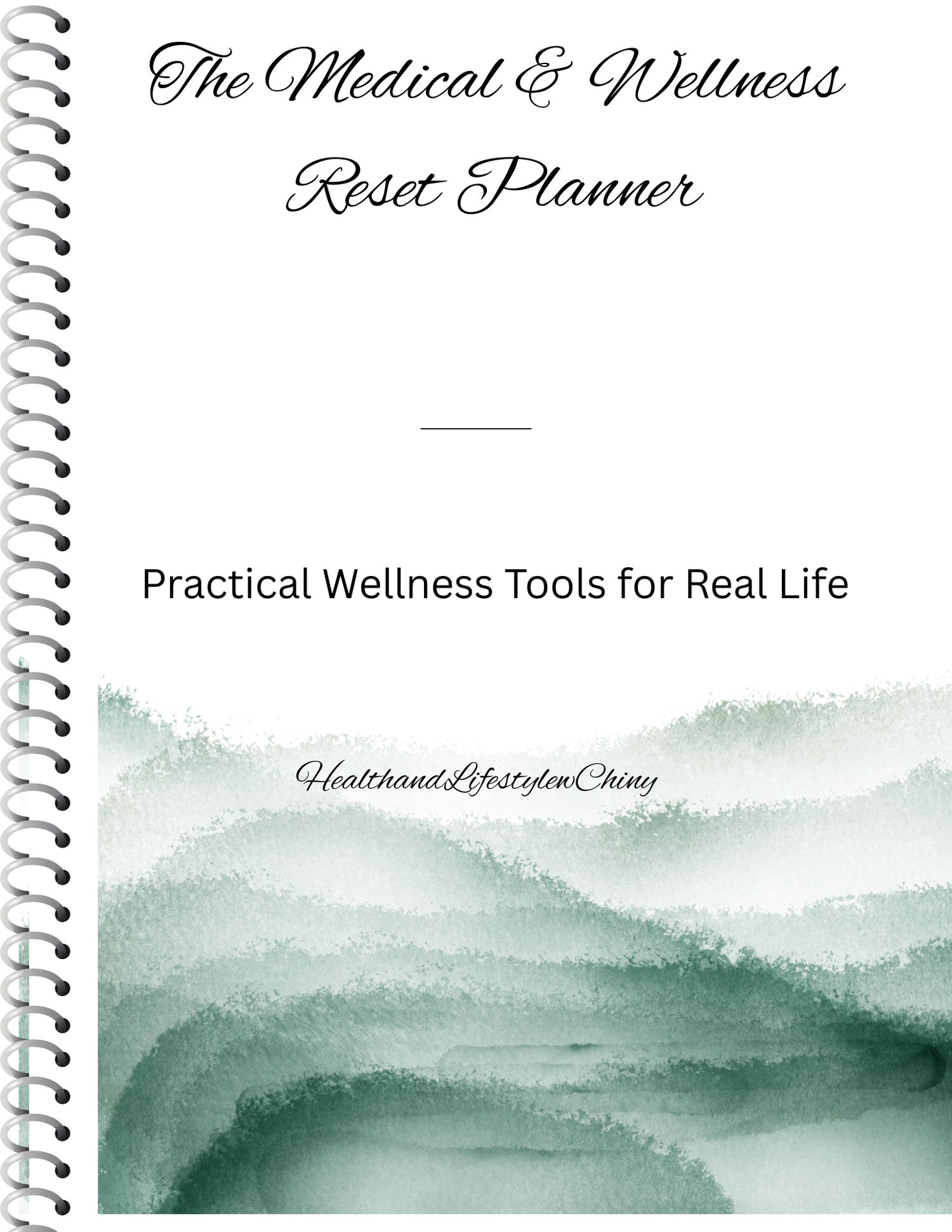 Medical and Wellness Reset Planner - HealthandlifestylewChiny